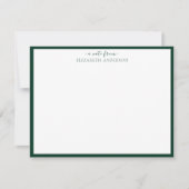 Correspondance Carte de bordures standard en vert foncé (Devant)