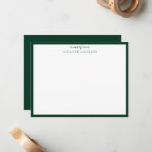 Correspondance Carte de bordures standard en vert foncé (Devant/Arrière en situation)