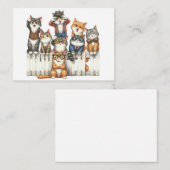 Correspondance Carte de Chat Mignon (Devant / Derrière)