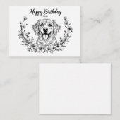 Correspondance Carte de chien pour maman. (Devant / Derrière)