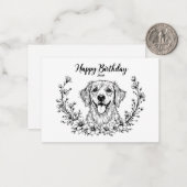 Correspondance Carte de chien pour maman. (Devant/Arrière en situation)