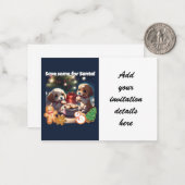 Correspondance Carte de collection Puppies & Cookies (Devant/Arrière en situation)