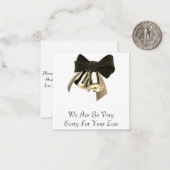 Correspondance Carte de condoléances la plus profonde (Devant/Arrière en situation)