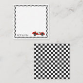 Correspondance Carte de course rouge personnalisée pour garçons (Devant / Derrière)