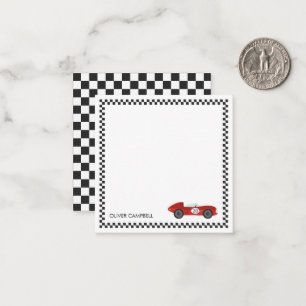 Correspondance Carte de course rouge personnalisée pour garçons