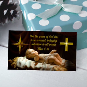 Correspondance Carte de crèche de Noël personnalisée