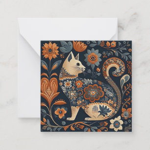 Correspondance Carte de décoration d'art populaire de chat