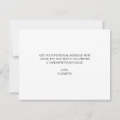 Correspondance Carte de demande de témoin Fleuriste Simple Élégan (Dos)