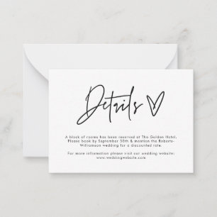 Correspondance Carte de détails de la carte de boîtier minimalist
