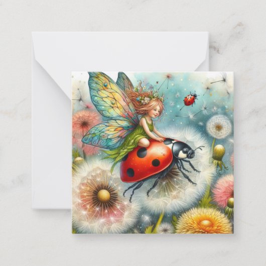 Correspondance Carte de Fantaisie Fée (Devant)