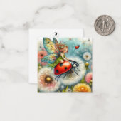 Correspondance Carte de Fantaisie Fée (Devant/Arrière en situation)