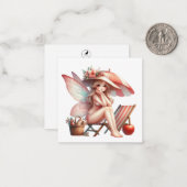 Correspondance Carte de Fantaisie Fée (Devant/Arrière en situation)