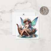 Correspondance Carte de Fantaisie Fée (Devant/Arrière en situation)