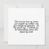 Correspondance Carte de fête des mères (Dos)