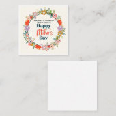 Correspondance Carte de fête des mères beige (Devant / Derrière)