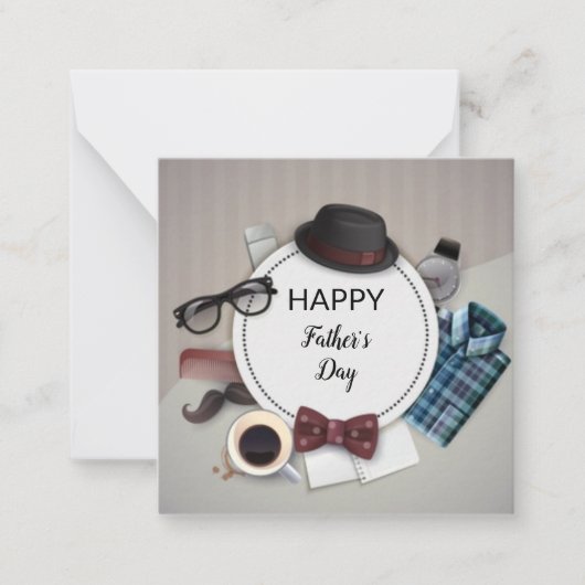 Correspondance Carte de fête des pères joyeuse (Devant)