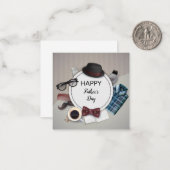 Correspondance Carte de fête des pères joyeuse (Devant/Arrière en situation)
