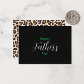 Correspondance Carte de Fête des Pères noire et simple (Devant/Arrière en situation)