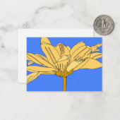 Correspondance Carte de fleur jaune (Devant/Arrière en situation)