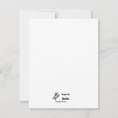 Correspondance Carte de fleurs de citrouille vierge à l'intérieur (Dos)