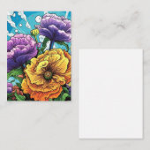 Correspondance Carte de fleurs gras (Devant / Derrière)