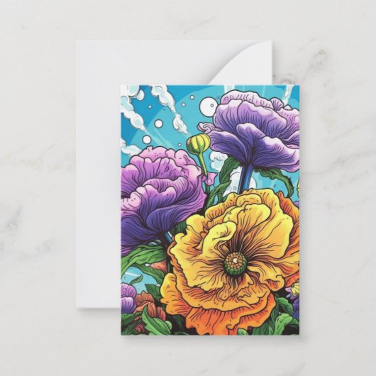 Correspondance Carte de fleurs gras (Devant)
