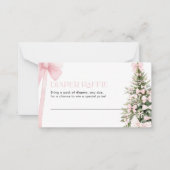 Correspondance Carte de jauge de couches d'hiver Pink Bow (Devant)