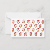 Correspondance Carte de jeu de simulation Cookie de Noël (Dos)