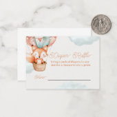 Correspondance Carte de jeu Déchets pour Baby shower (Devant/Arrière en situation)