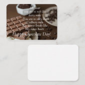 Correspondance Carte de jour au chocolat (Devant / Derrière)