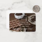 Correspondance Carte de jour au chocolat (Devant/Arrière en situation)