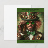 Correspondance Carte de jour Steampunk St. Patrick (Devant / Derrière)