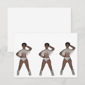 Correspondance Carte de la danseuse Fringe A (argent) (Devant / Derrière)