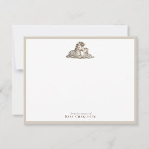 Correspondance Carte de la nurserie Maman & Bébé Zèbre