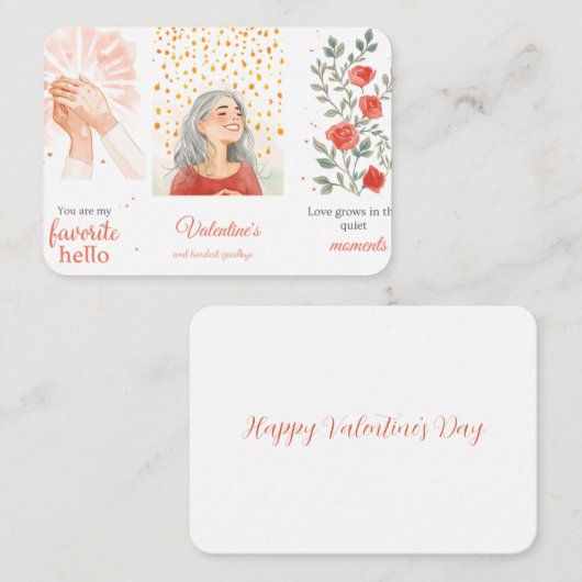 Correspondance Carte de la Saint-Valentin (Devant / Derrière)