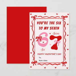 Correspondance Carte de la Saint-Valentin Arc-en-Ciel Rose 6 7 Mè