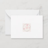 Correspondance Carte de la Saint-Valentin aux roses rouges (Dos)