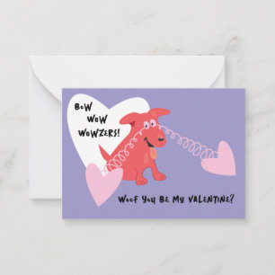 Correspondance Carte de la Saint-Valentin Bow Wow Wowzers Red Dog