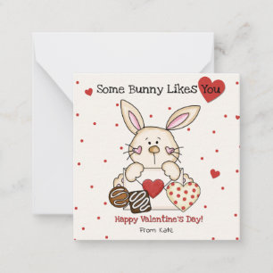 Correspondance Carte de la Saint Valentin Bunny pour les enfants