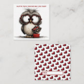 Correspondance Carte de la Saint-Valentin Chouette Drôle (Devant / Derrière)