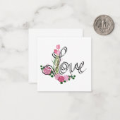 Correspondance Carte de la Saint-Valentin d'amour (Devant/Arrière en situation)