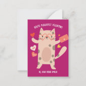Correspondance Carte de la Saint-Valentin en classe Chat mignon (Devant)