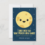Correspondance Carte de la Saint-Valentin Lune et Retour (Devant)