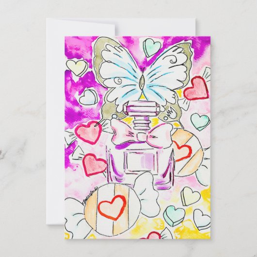 Correspondance Carte de la Saint-Valentin papillon (Devant)