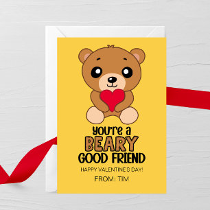 Correspondance Carte de la Saint-Valentin pour enfants Beary Good