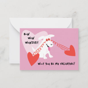 Correspondance Carte de la Saint-Valentin pour enfants Bow Wow Wo