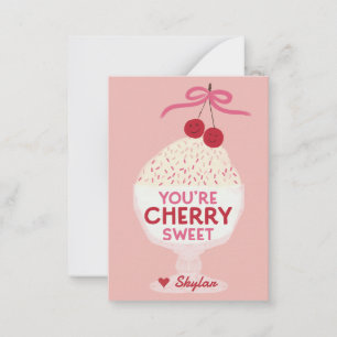 Correspondance Carte de la Saint-Valentin pour la classe Cherry S