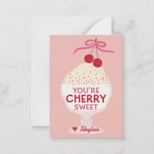 Correspondance Carte de la Saint-Valentin pour la classe Cherry S (Devant)