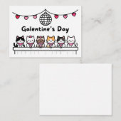 Correspondance carte de la Saint-Valentin pour la fête des Galent (Devant / Derrière)