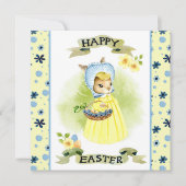 Correspondance Carte de lapin de Pâques à l'ancienne (Devant)